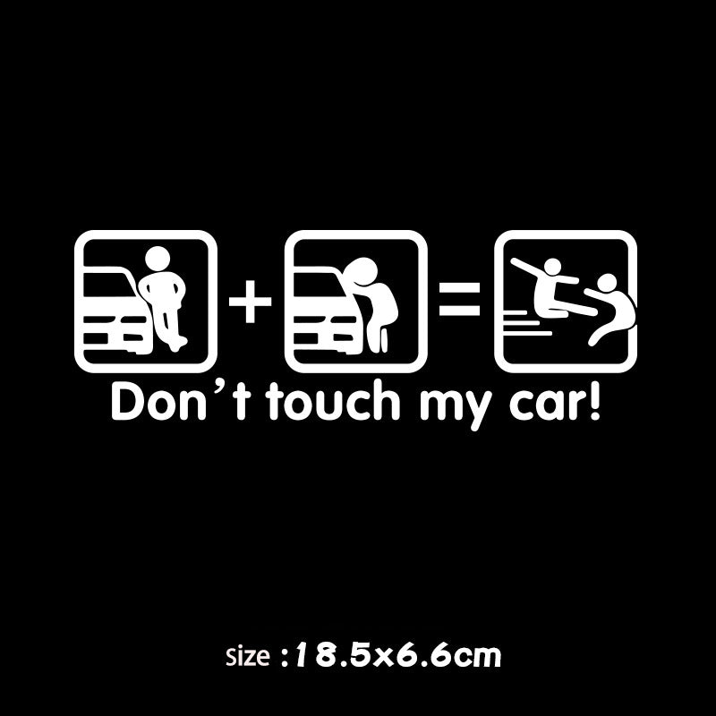 Don't Touch My Car Creative Funny Car Sticker🔥4PCS🔥