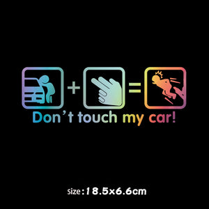 Don't Touch My Car Creative Funny Car Sticker🔥4PCS🔥