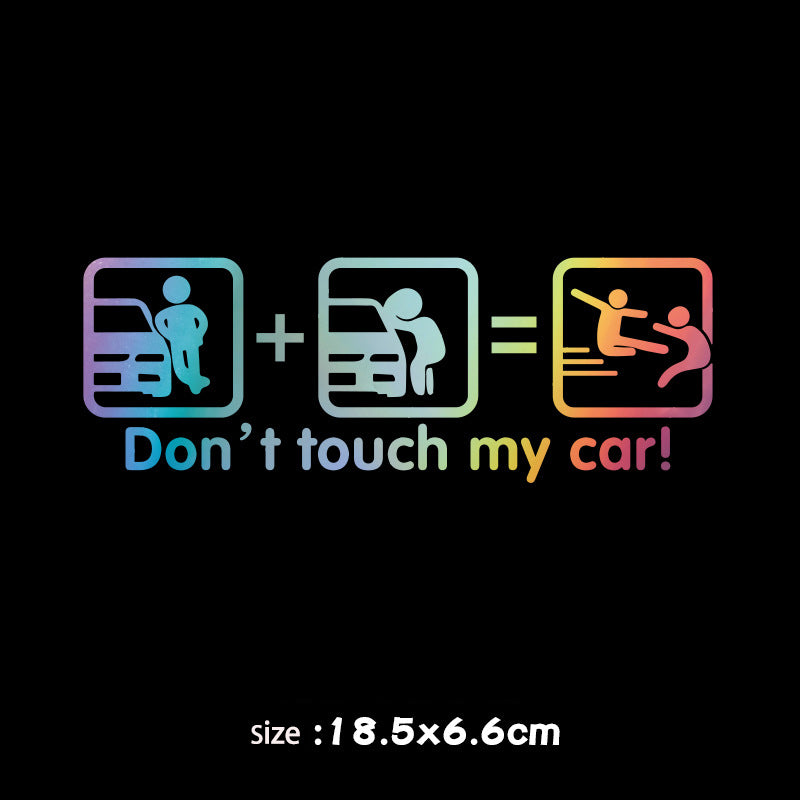 Don't Touch My Car Creative Funny Car Sticker🔥4PCS🔥