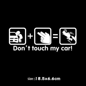 Don't Touch My Car Creative Funny Car Sticker🔥4PCS🔥