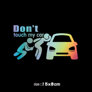 Don't Touch My Car Creative Funny Car Sticker🔥4PCS🔥