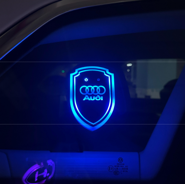 Car Triangle Window Automatic Induction Shield Decorative Light