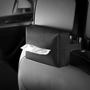 Car Tissue Box Armrest Box Chair Back Hanging High-Quality Tissue Bag