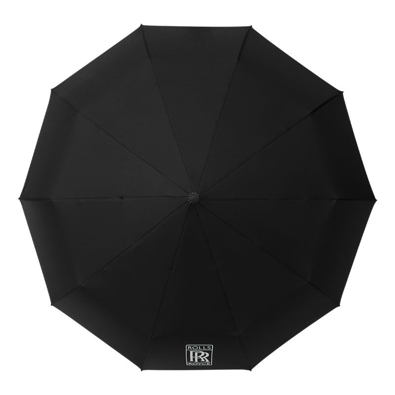 Rolls-Royce Same Style Umbrella Automatic Folding Black Plastic Sun Protection Umbrella