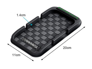 Car Phone Holder Parking Number Plate Anti-Slip Pad Three In One