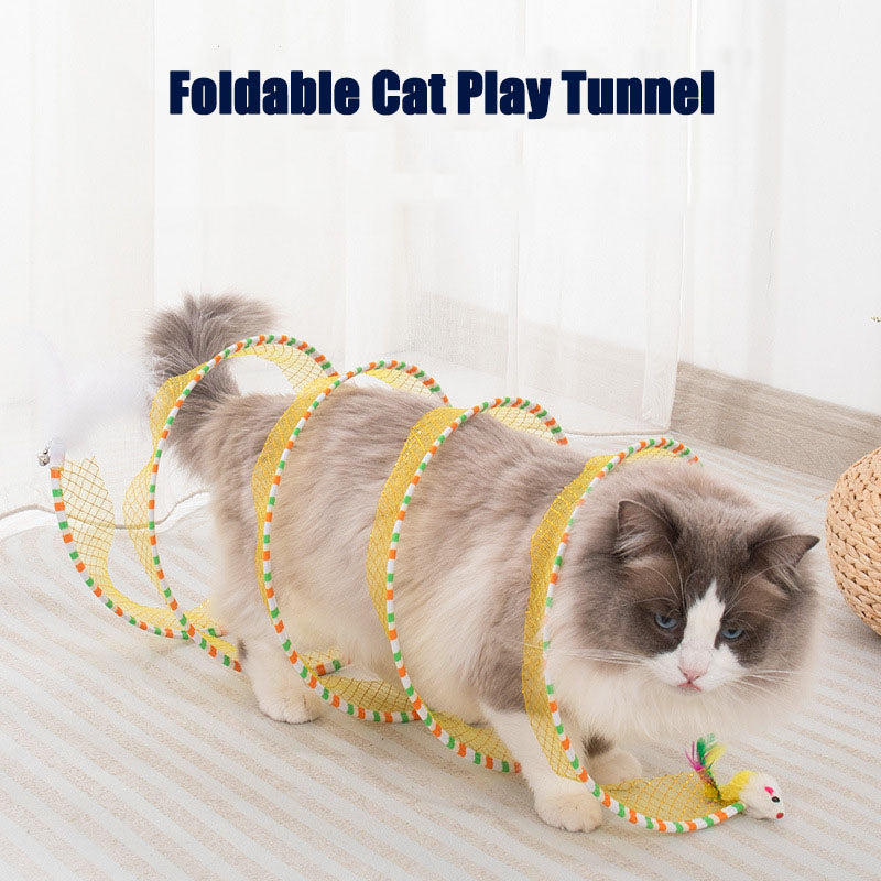 Self Play Cat Hunting Spiral Tunnel Toy