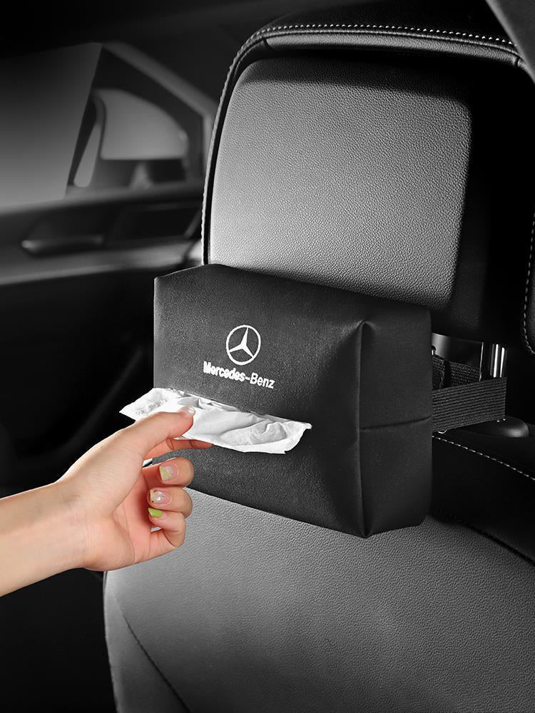 Car Tissue Box Armrest Box Chair Back Hanging High-Quality Tissue Bag