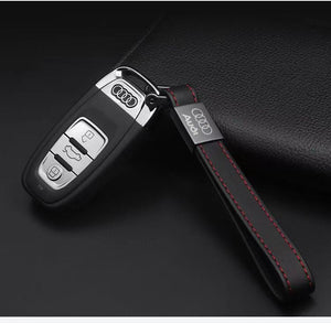 Top leather car keychain