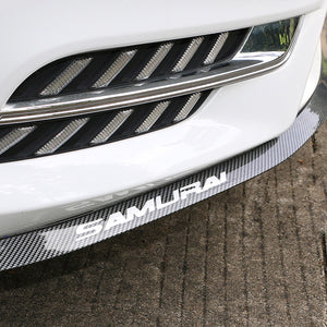 Car front lip anti-collision rubber strip