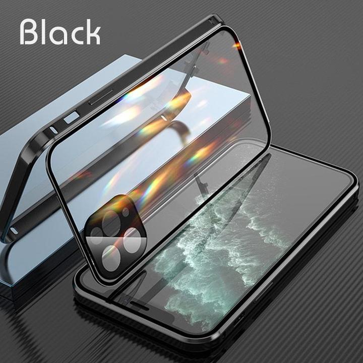 2021 iPhone Double-Sided Protection Anti-Peep Tempered Glass Phone Case