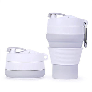 Creative outdoor silicone folding cup