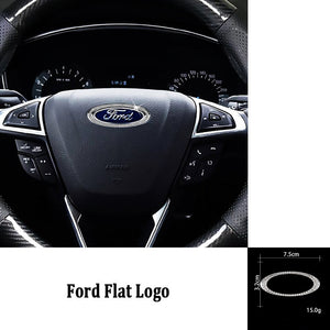 Steering Wheel Car Logo Diamond Decoration Sticker