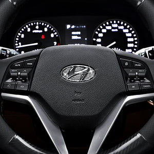 Steering Wheel Car Logo Diamond Decoration Sticker