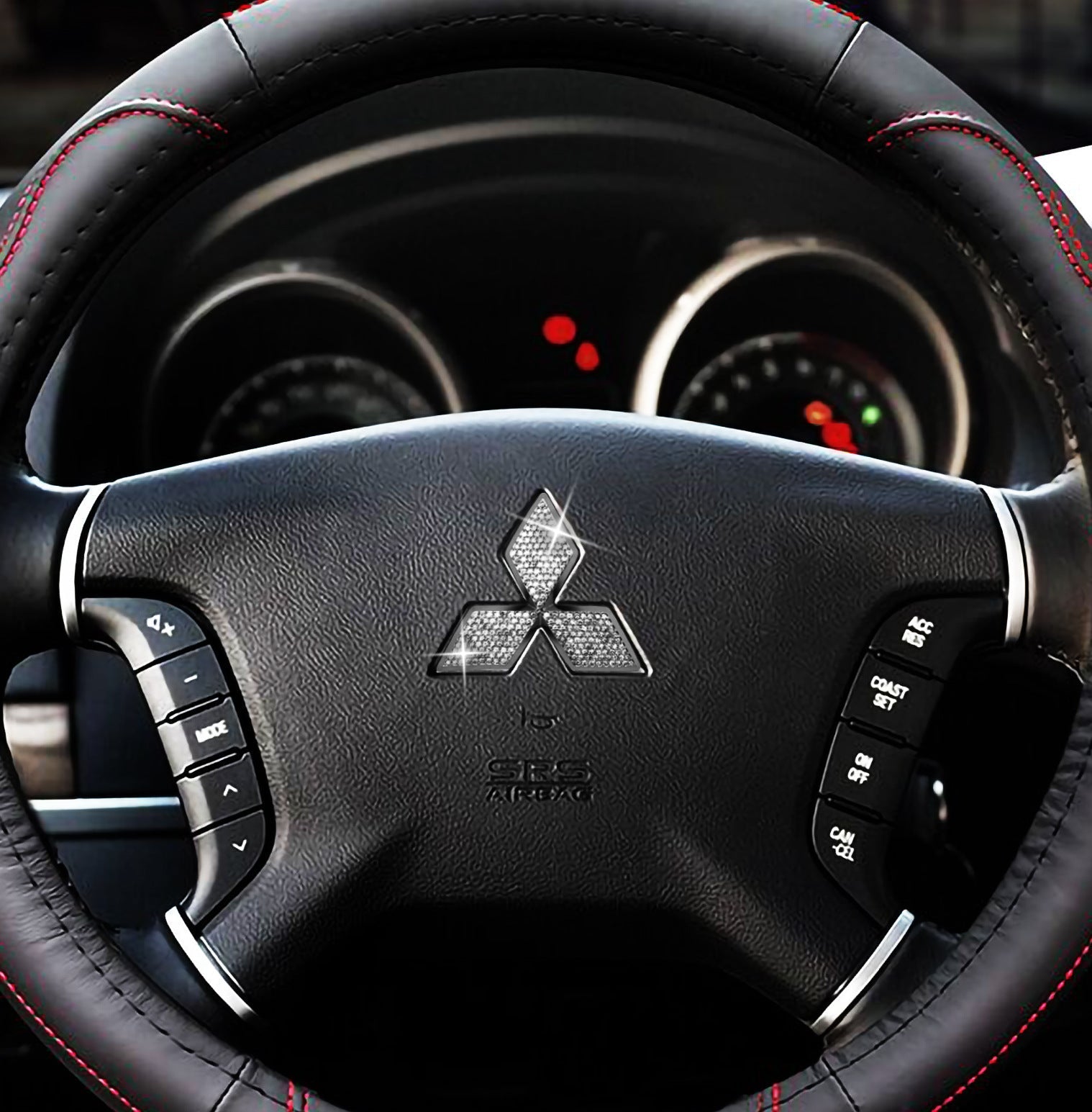 Steering Wheel Car Logo Diamond Decoration Sticker