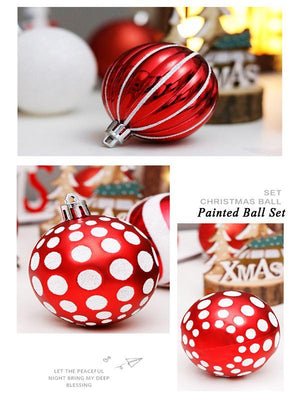 Special-Shaped Painted Christmas Ball Set