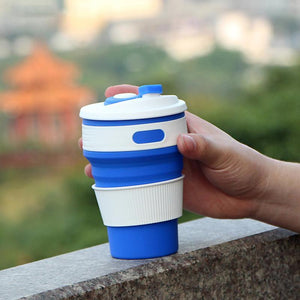 Creative outdoor silicone folding cup