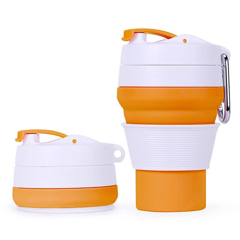 Creative outdoor silicone folding cup