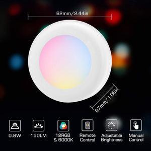 Colour-changing remote-controlled LED wireless-Buy more save more!!