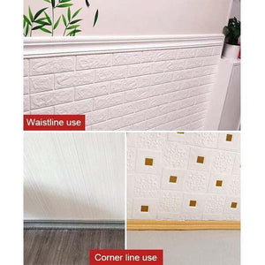 Self-adhesive Three-dimensional Wall Edging Strip (7.55 feet)