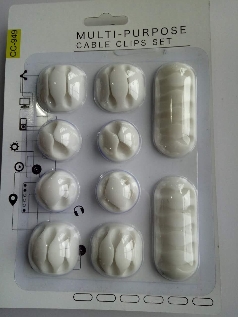 Multipurpose Cable Clips Holders（10 pieces）