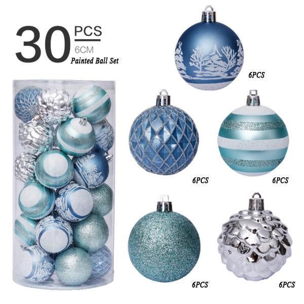 Special-Shaped Painted Christmas Ball Set