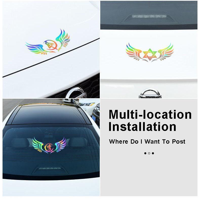 LAST SALE🔥49% OFF🔥3D Color Laser Reflective Car Sticker✨4PCS✨