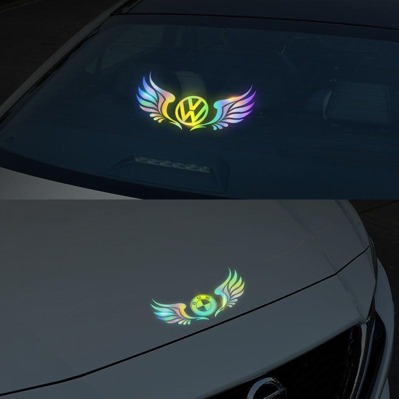 LAST SALE🔥49% OFF🔥3D Color Laser Reflective Car Sticker✨4PCS✨