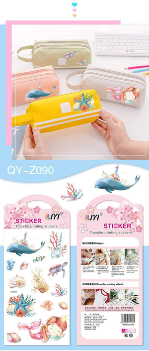 Creative transfer printing stickers