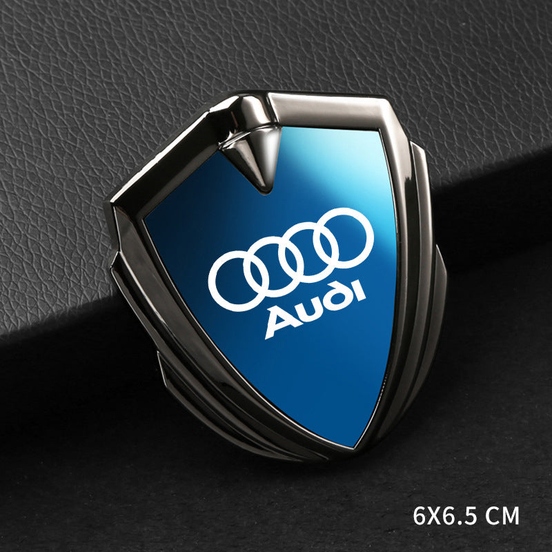 3D fashion blue mirror shield car sticker