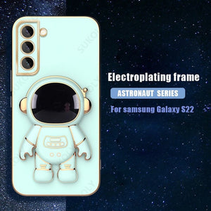 6D Plating Astronaut Hidden Stand Case Cover for Samsung