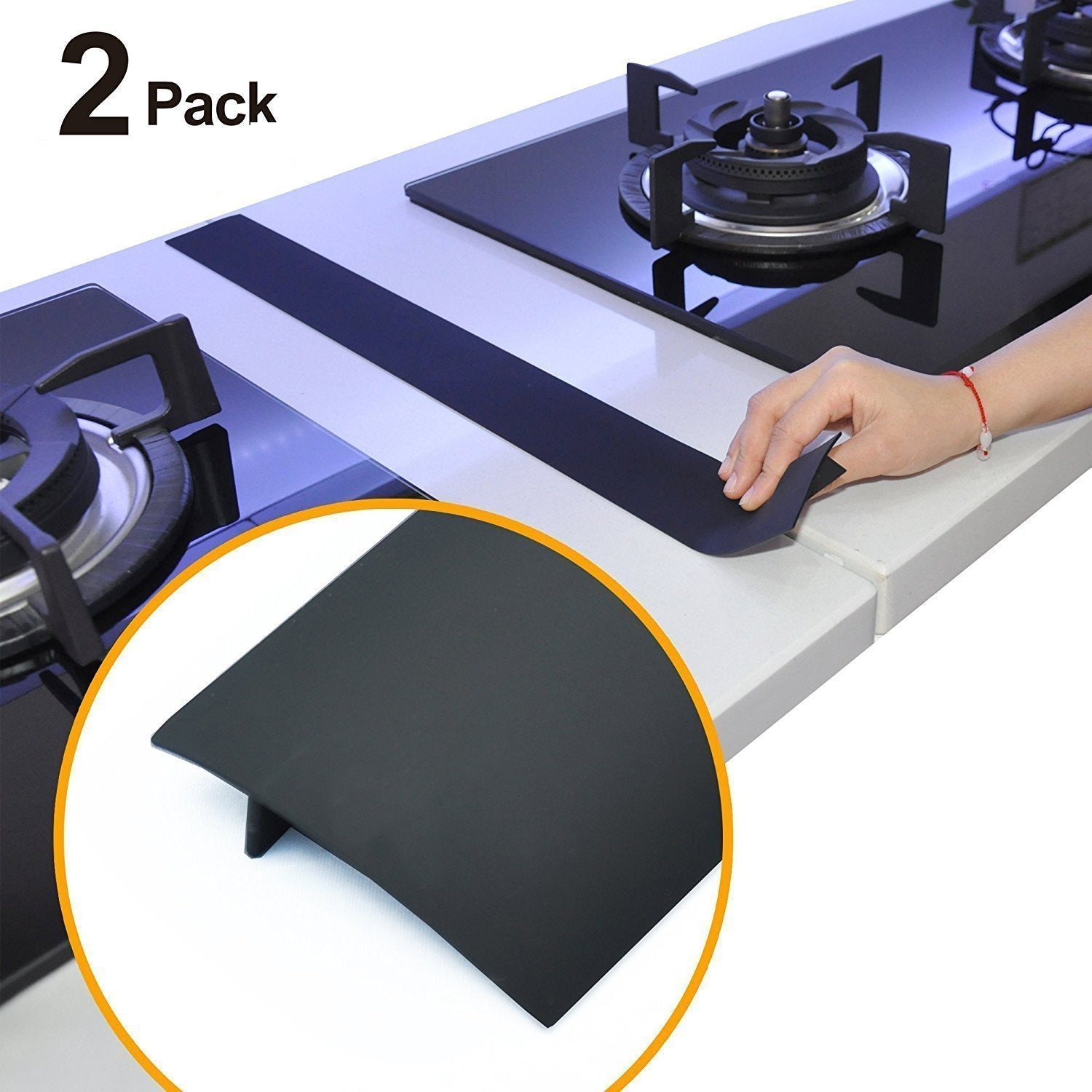 Silicone Stove Counter Gap Cover(2pcs)