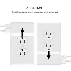 Power Outlet Cover With USB Ports