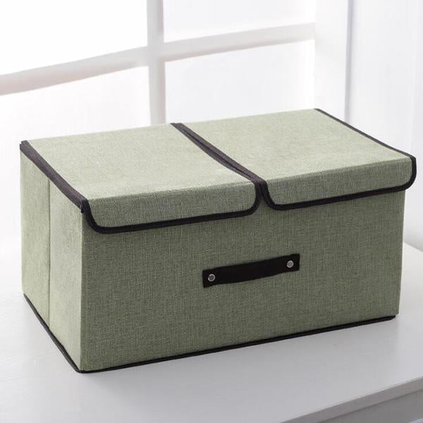 Cloth Art Folding Storage Box With Cover