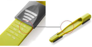 Double-scale adjustable measuring spoons