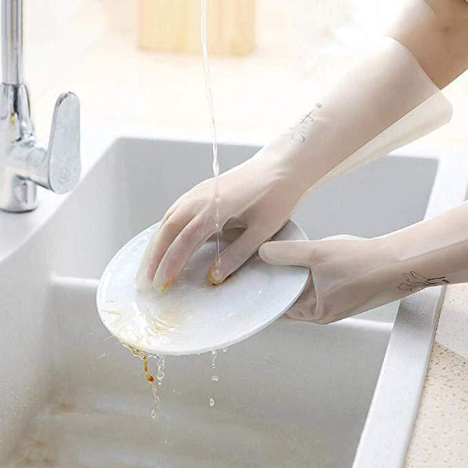 Rubber Dishwashing Gloves