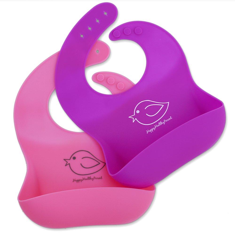 2Pcs Silicone Children's Bib