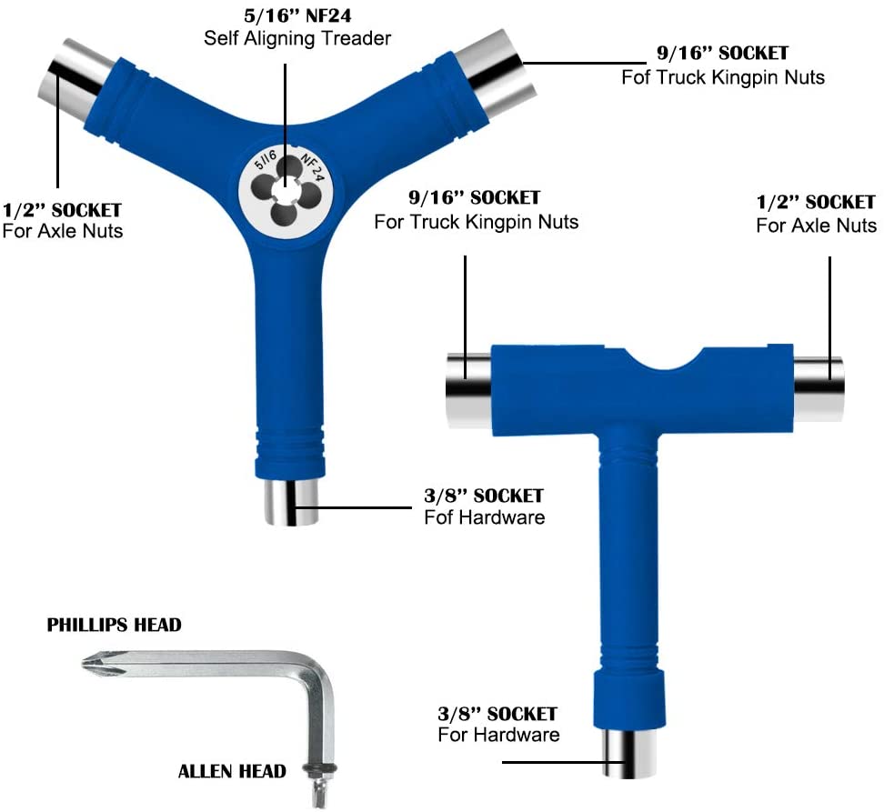 ML LOOK Multi-Function Skateboard Tool Set