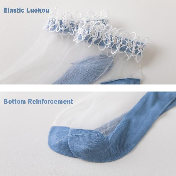 Pearl Lace Transparent Socks