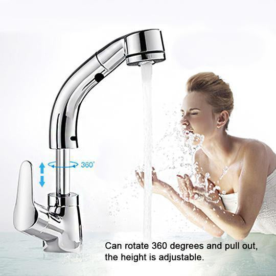 Height Adjustable Pull-out Sink Tap