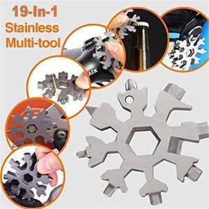 19-in-1 Stainless Snowflake Multi-Tool