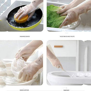 Rubber Dishwashing Gloves