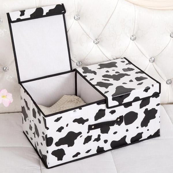 Cloth Art Folding Storage Box With Cover