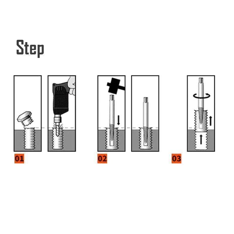 Broken screw extractor