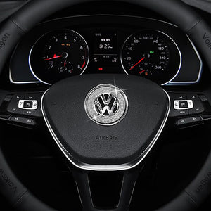 Steering Wheel Car Logo Diamond Decoration Sticker