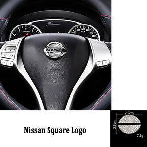 Steering Wheel Car Logo Diamond Decoration Sticker