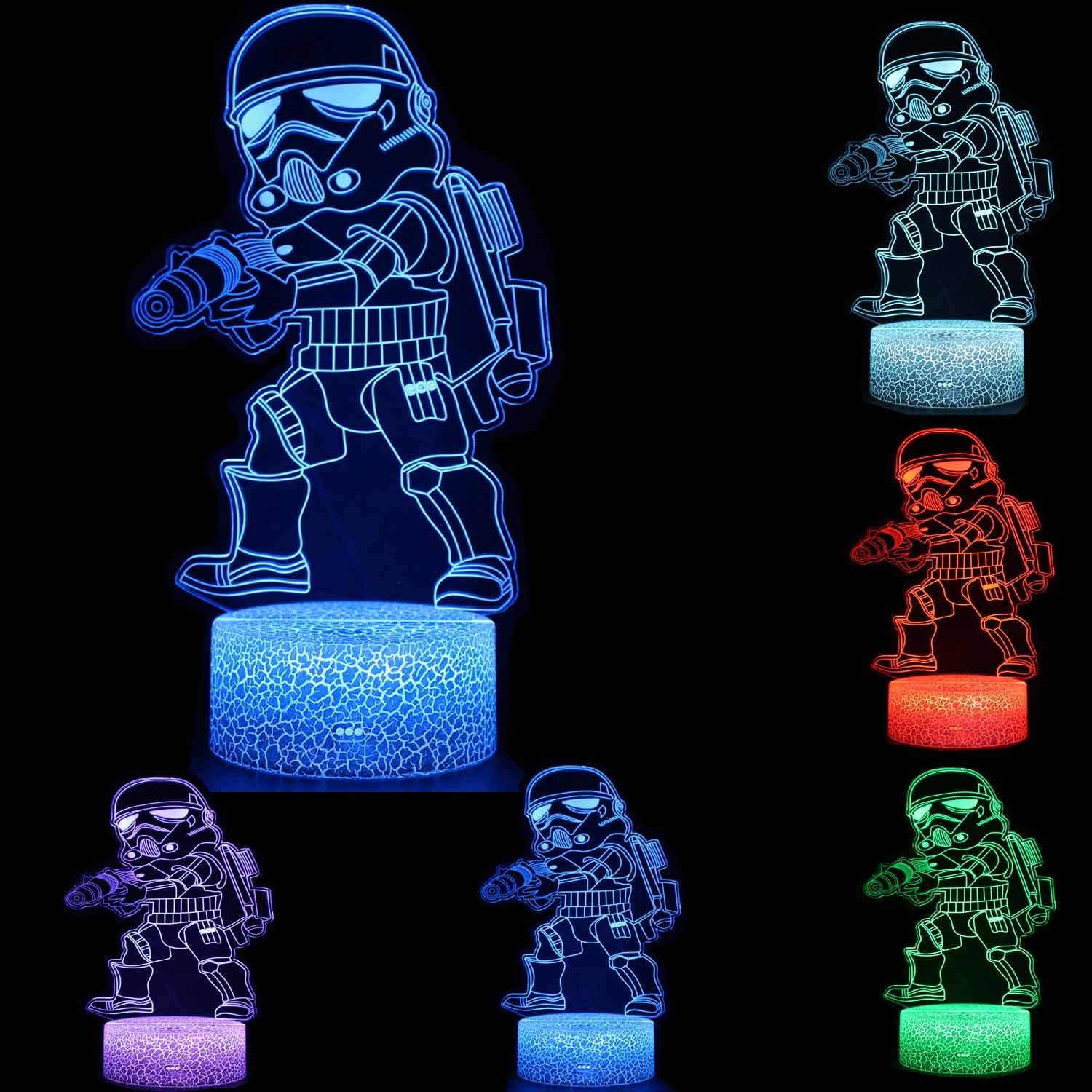 TEBOCR 3D Star Wars Creative LED Night Light