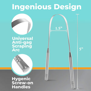 Stainless Steel Medical Grade Tongue Cleaner