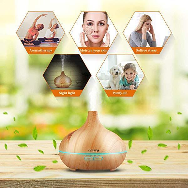 Ultrasonic Wood Grain Aromatherapy Machine