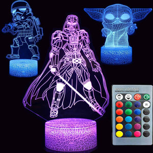 TEBOCR 3D Star Wars Creative LED Night Light