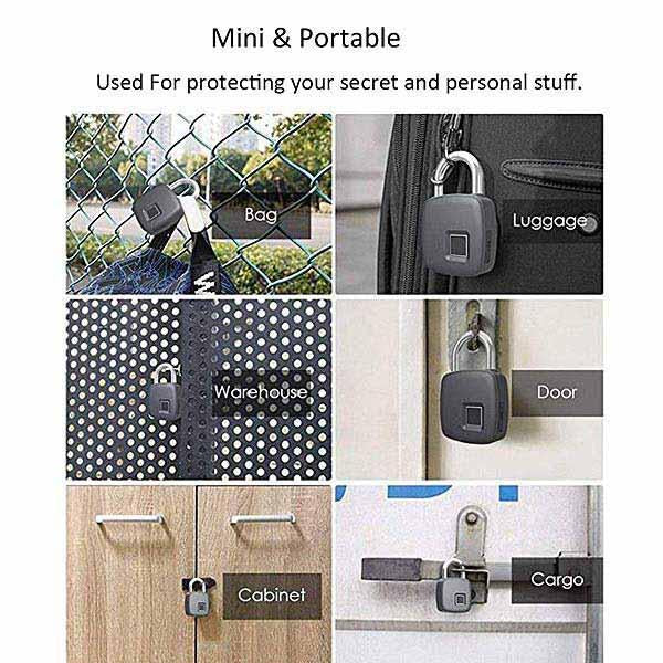 Portable Fingerprint Smart Lock